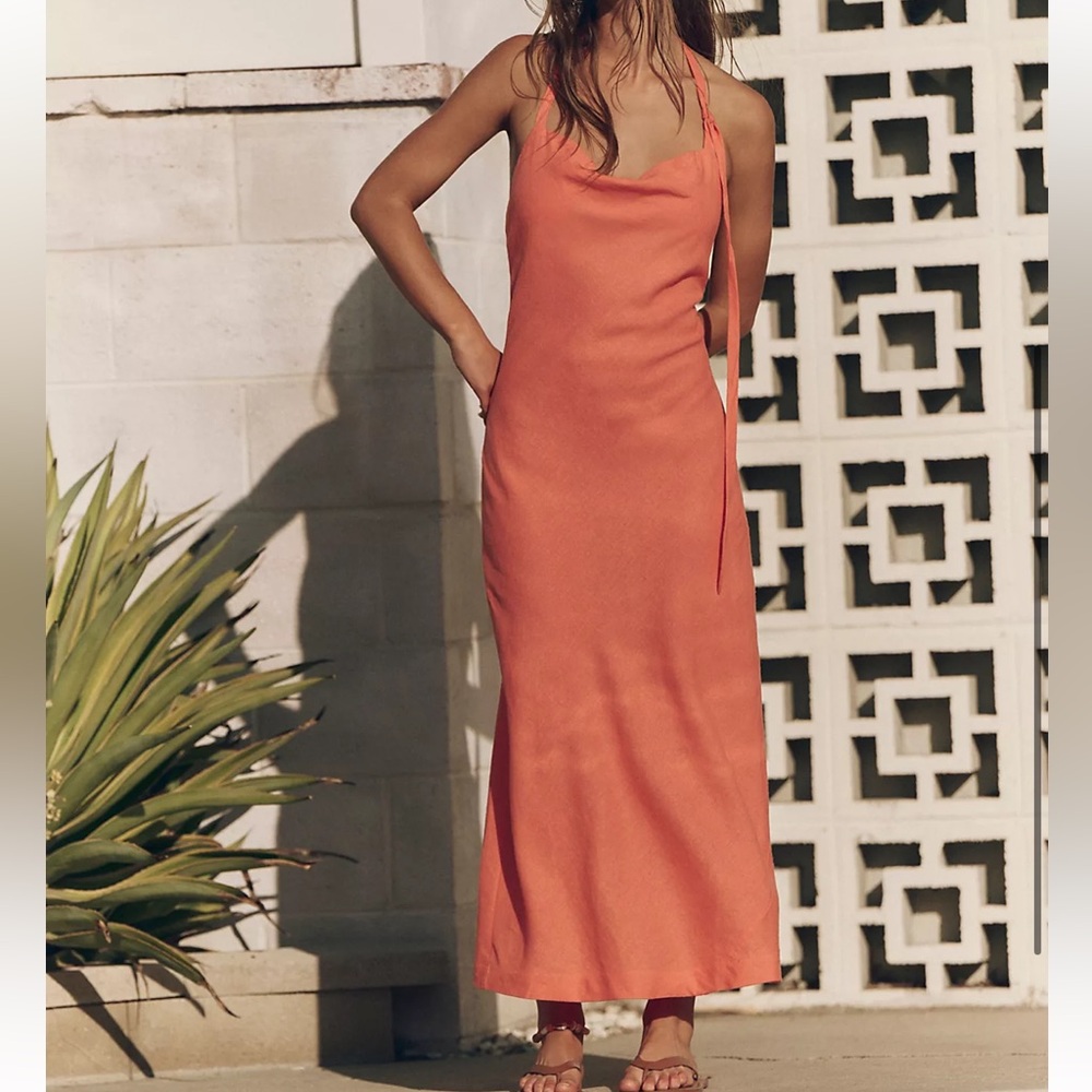 Free People Cotton Linen Maxi Dress